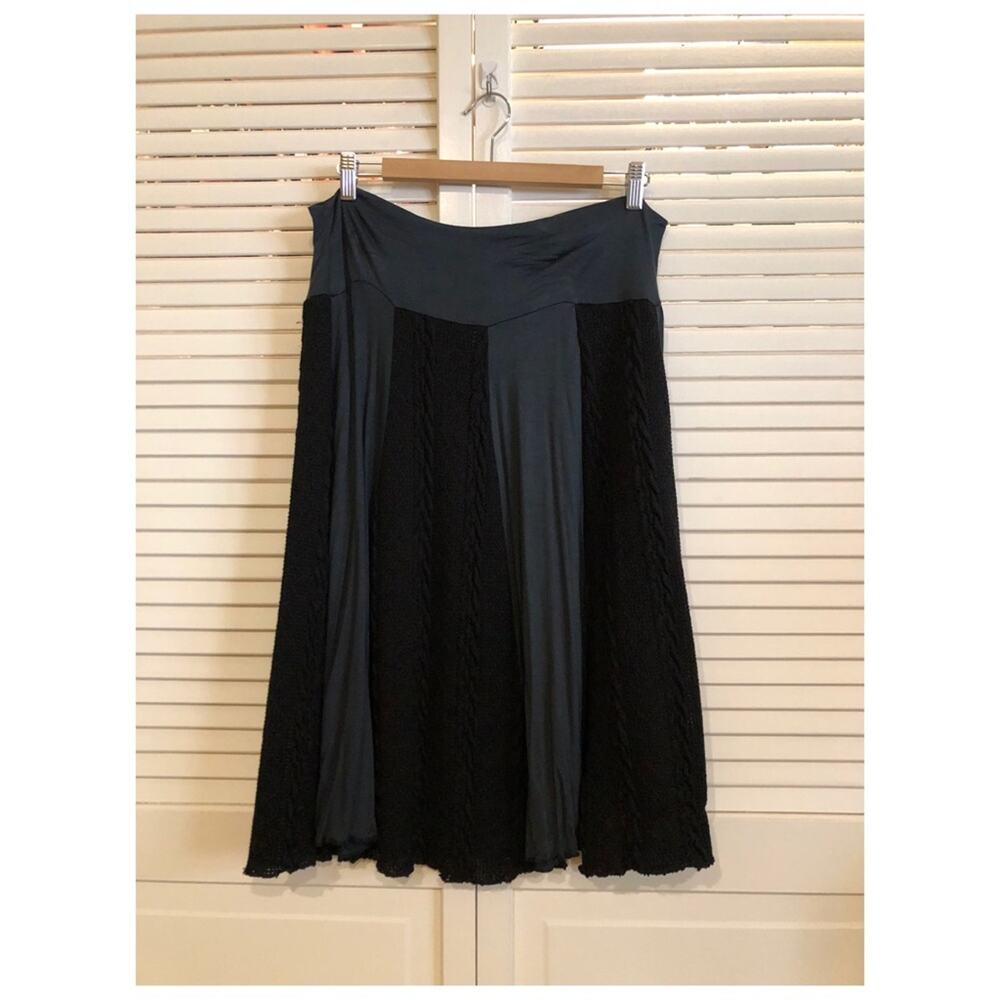 Avatar Clothing Black Knit Viscose Skirt
